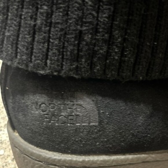 The North Face Boots Winter Tall Sweater Knit Black Suede PrimaLoft Women's 7.5 - Picture 5 of 9